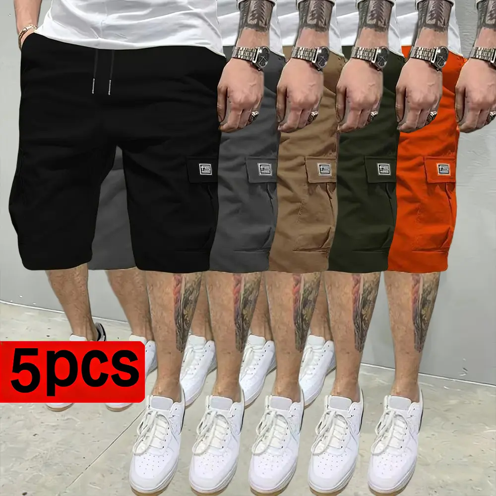 Black + Gray + Dark Khaki + Army Green + Orange