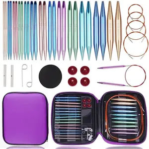 13 Pair Circular Knitting  Set 3.0~10.0mm, Interchangeable  Knitting  with Case
