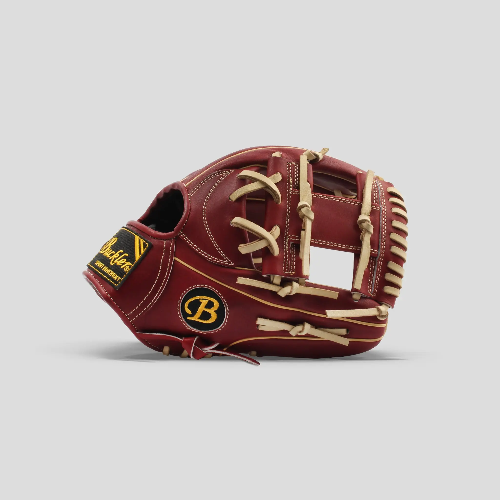 Fame Pro 11.5" Baseball Red Velvet Infielder Glove Dual Welting