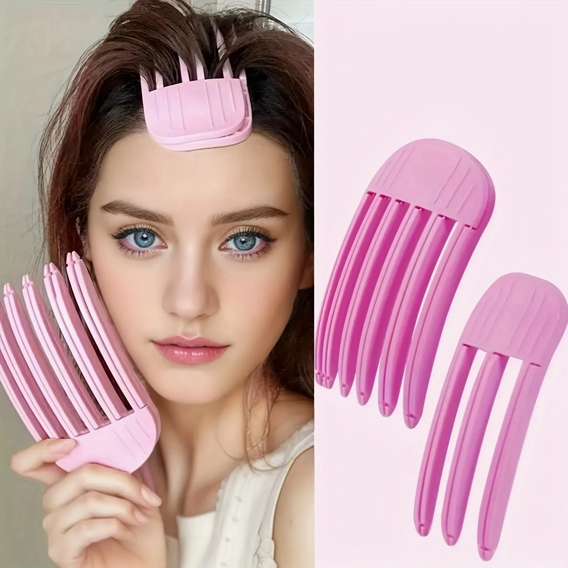 1 Pcs Lightweight 3-tooth Female hair fluffy comb, Volumizing Hair Clips Root Lifting for Instant, Natural Puffy Effect, daily use, Styling Accessories Tool, Hair Volume Clip