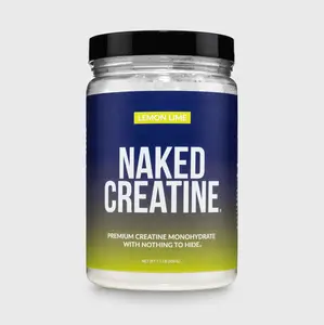 Naked Creatine - Lemon Lime Flavor - Premium Creatine Monohydrate Powder - 500g - Only 5 Ingredient - Shown to promote strength, muscle mass, and improve exercise performance - 5g creatine per serving
