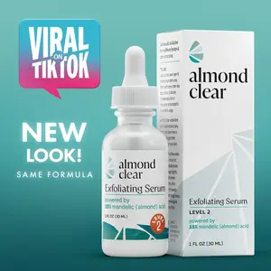 Almond Clear Level 2 Mandelic Acid Serum | Body Acne Treatment, Clear Butt Acne, Folliculitis, Fungal Acne, Hyperpigmentation, Ingrown Hairs | Daily Skincare, Safe for Sensitive Skin, Skin Repair, Fungus