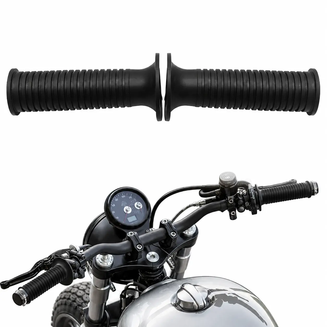 22mm 7/8" Rubber Motorcycle Hand Grips for BMW R1100 R1150 R1200LT F650