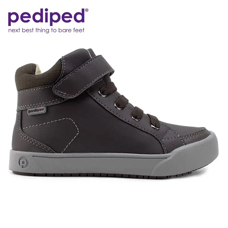 Pediped Logan Flex Chestnut High-Tops with Warm Fleece Lining for Cozy Comfort and Rugged Style in Cold Weather