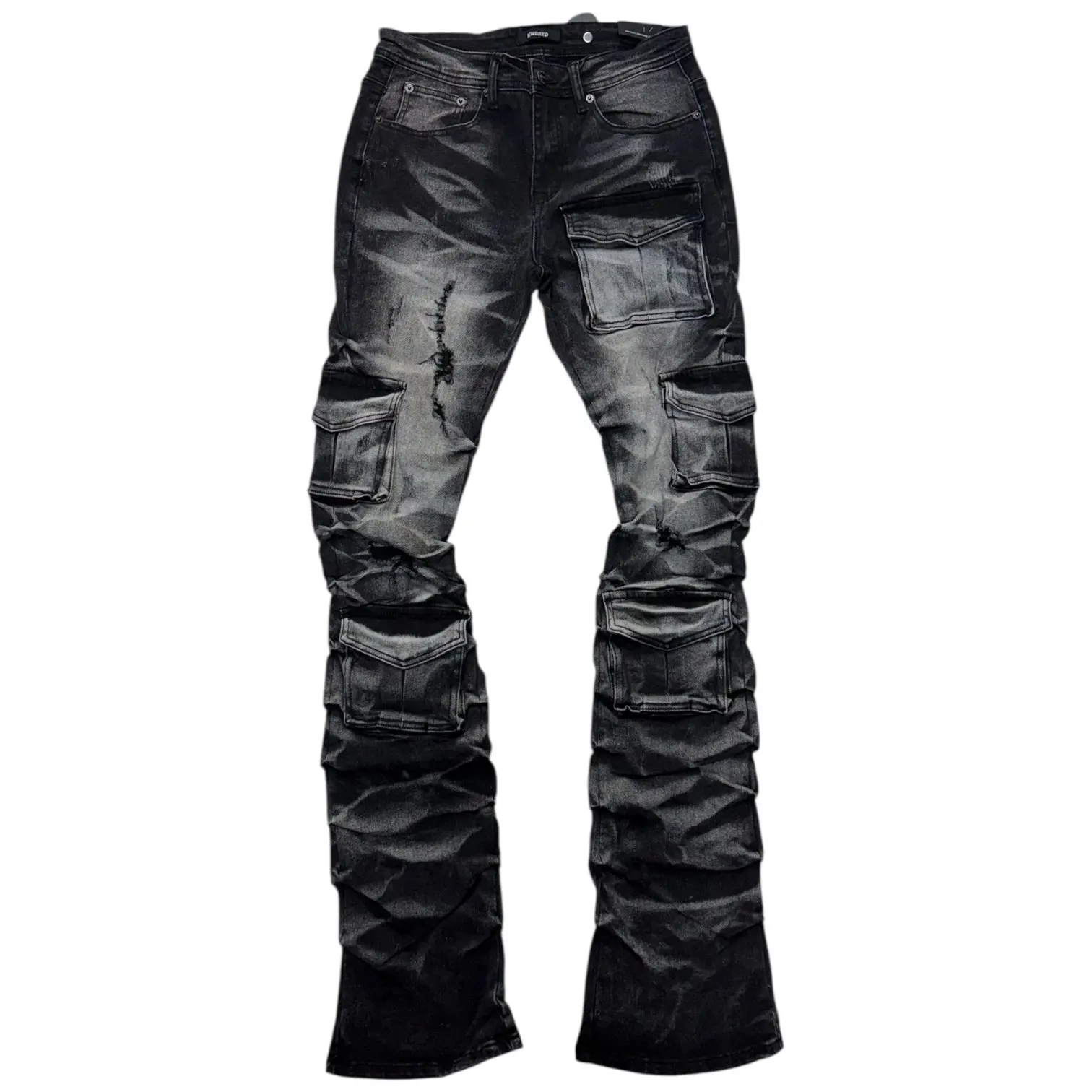 KD - Stacked Utility Denim - Black Blue -2056B