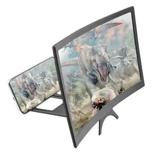 A 14-inch mobile phone extender and screen enhancer designed for use with movies, videos, and games. It features a foldable stand to improve the display quality of your phone.