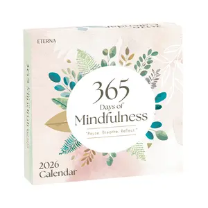 Mindfulness 2026 Calendar - Daily Tips for Calm & Clarity - Tear-Off Pages & Sustainable Design - Perfect Gift for Peace & Reflection - 365 Days of Mindfulness - 4.5 x 4.5 Inches