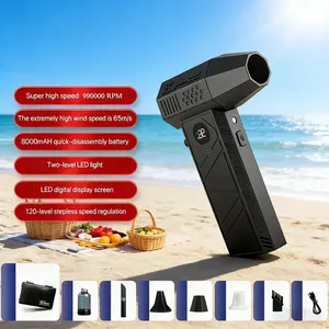 C6Pro Electric Air Duster Mini Turbo Jet Fan Handheld Brushless Motor 350,000 RPM Air blow gun PC Keyboard Car Cleaning Tools