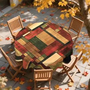 1pc Vintage Multi-Color Wooden Print Tablecloth, Farmhouse Style Rustic Fence Rectangular Table Cover, Ideal For Home, Restaurants, Dining Room, Indoor/Outdoor Country-Themed Party Table Decor, Thanksgiving & Christmas Gifts table  linens