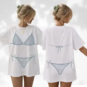 Coastal Bachelorette 2-Sided Shirt, Last Toast on the Coast Bachelorette Bikinis T-Shirt, Minimalist Bikini Cover Up Tee