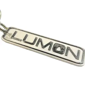 Keychain for Innie - Custom 6 Inch Silver Keychain with Black Lettering Available in Various Colors Boyfriend's Gift Office Use