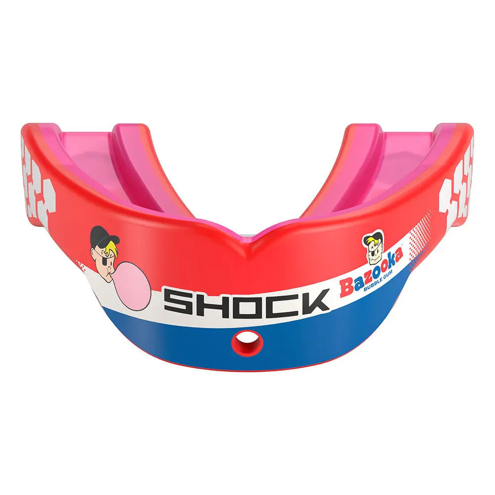 Shock Doctor Bazooka Joe Gel Max Power Flavor Fusion Sports Mouthguard Protective Gear with Custom Fit & Full Mouth Protection Shock Doctor Bazooka Joe Gel Max Power Flavor Fusion Sports Mouthguard Protective Gear with Custom Fit & Full Mouth Protection