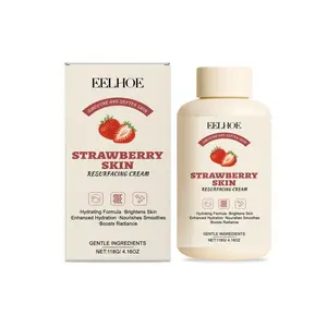Strawberry moisturizing cream, Skin improvement cream, gentle hydration, sensitive body care, cares for dry and rough skin, smooth touch for daily body care.