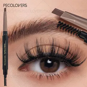 1PC Double Head Eyebrow Enhancers Pencil Tattoo Waterproof Long Lasting Brow Pen Eyebrow Liner With Eyebrow Brush Eyebrow Thickener Eye Makeup
