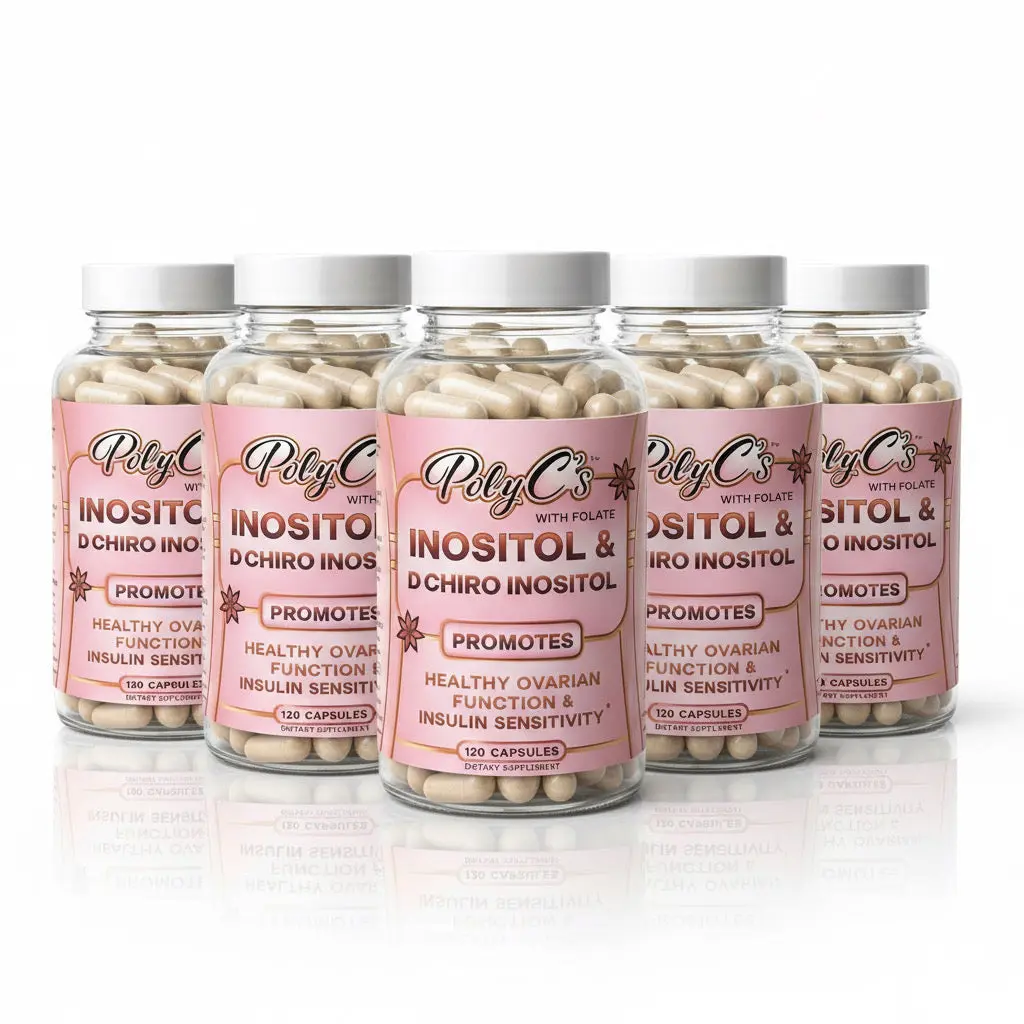 PolyC Myo-Inositol & D-Chiro Inositol 40:1 for Women | Daily Wellness & Cycle Support Bundle | 5-Month Supply
