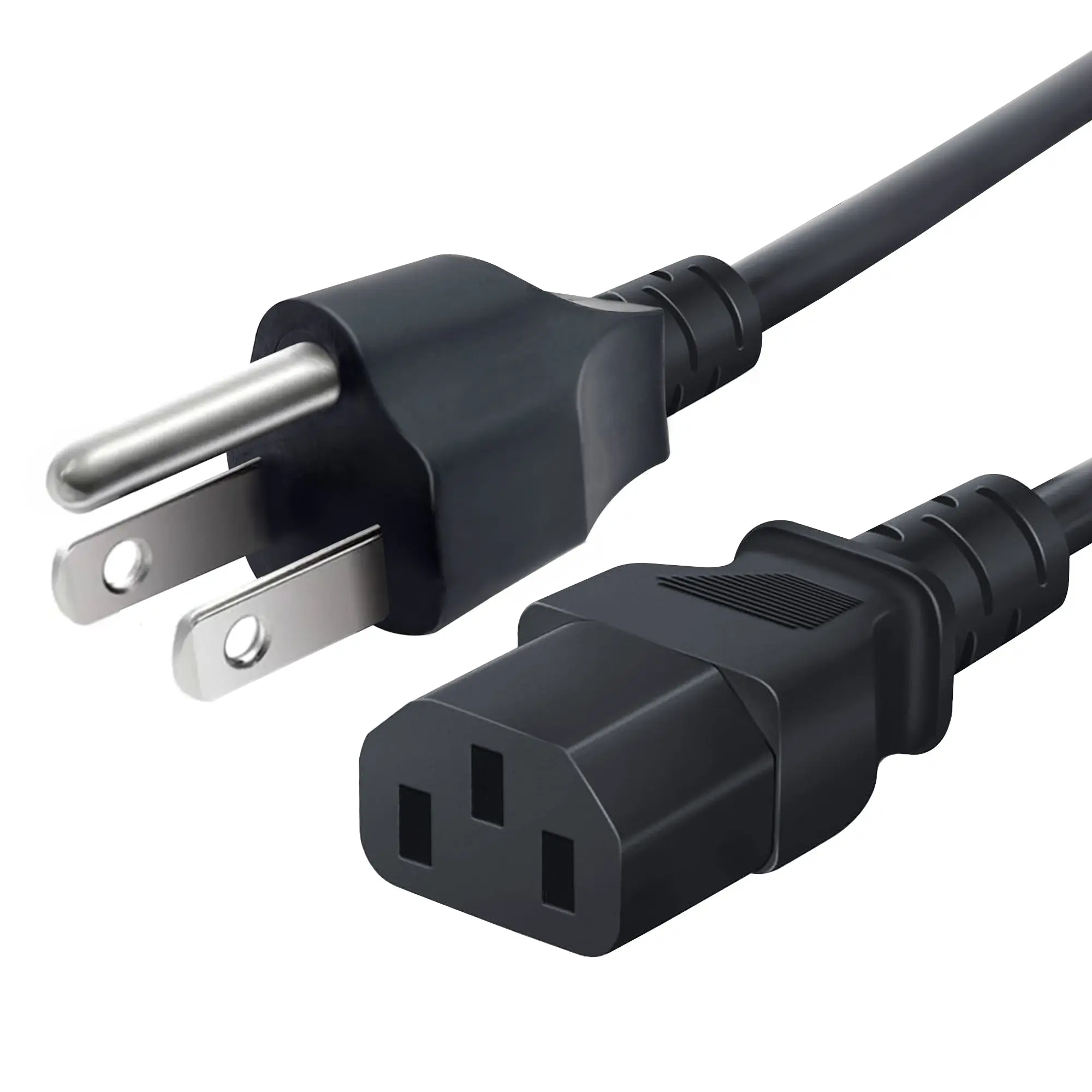 Lot of 3 Prong AC Power Cord Standard Electrical Cable Universal 3FT 5FT 10FT 15FT 20FT