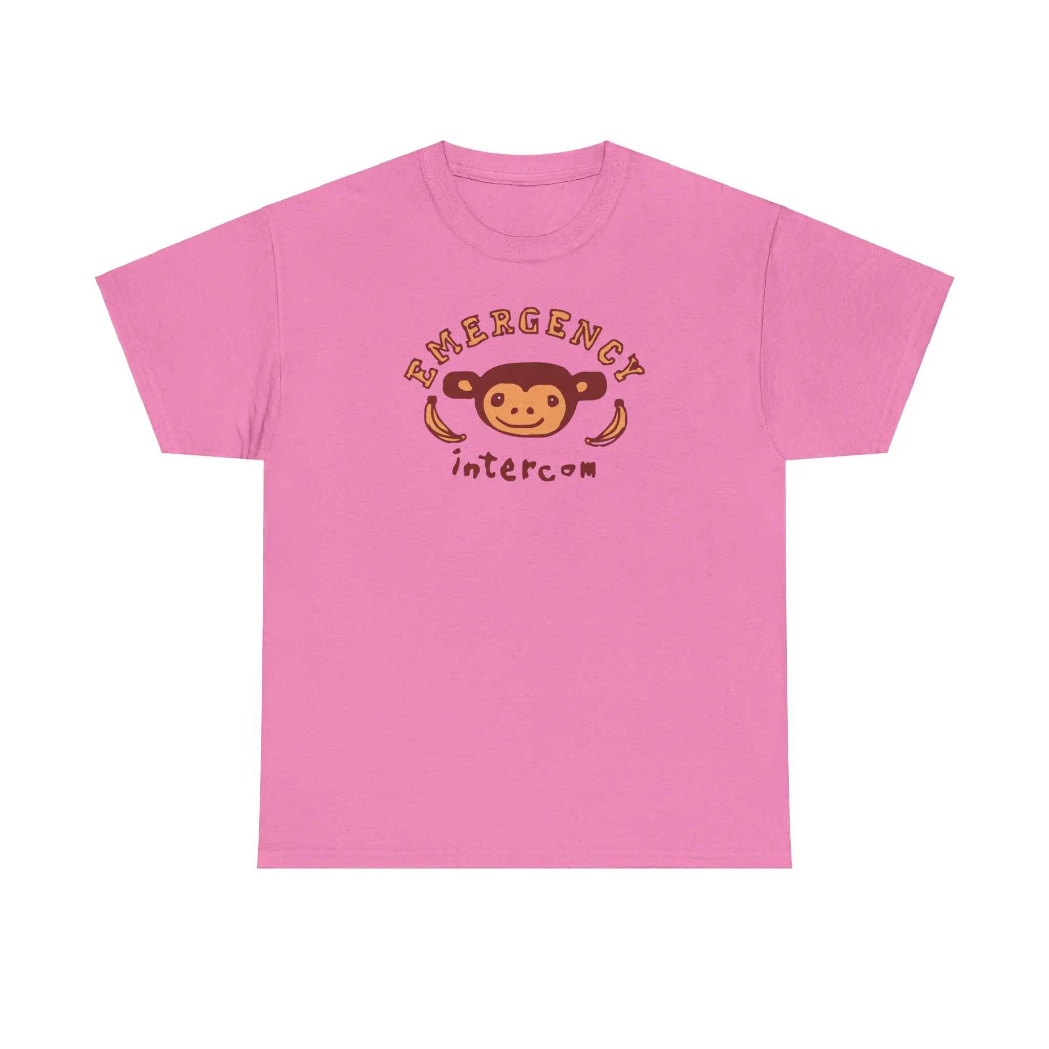 Emergency Intercom Monkey Logo Unisex Heavy Cotton Tee Shirt