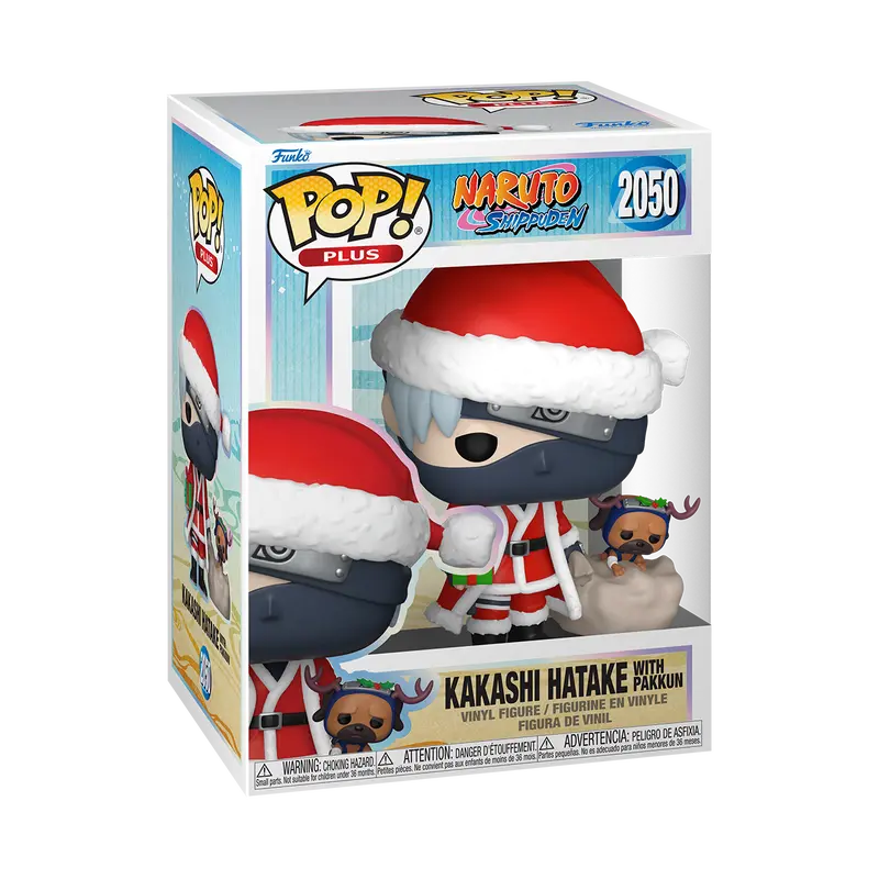 Funko Pop! Plus Naruto: Shippuden - Kakashi Hatake with Pakkun (Holiday Outfit) #2050 Collectible Pop Vinyl Figure