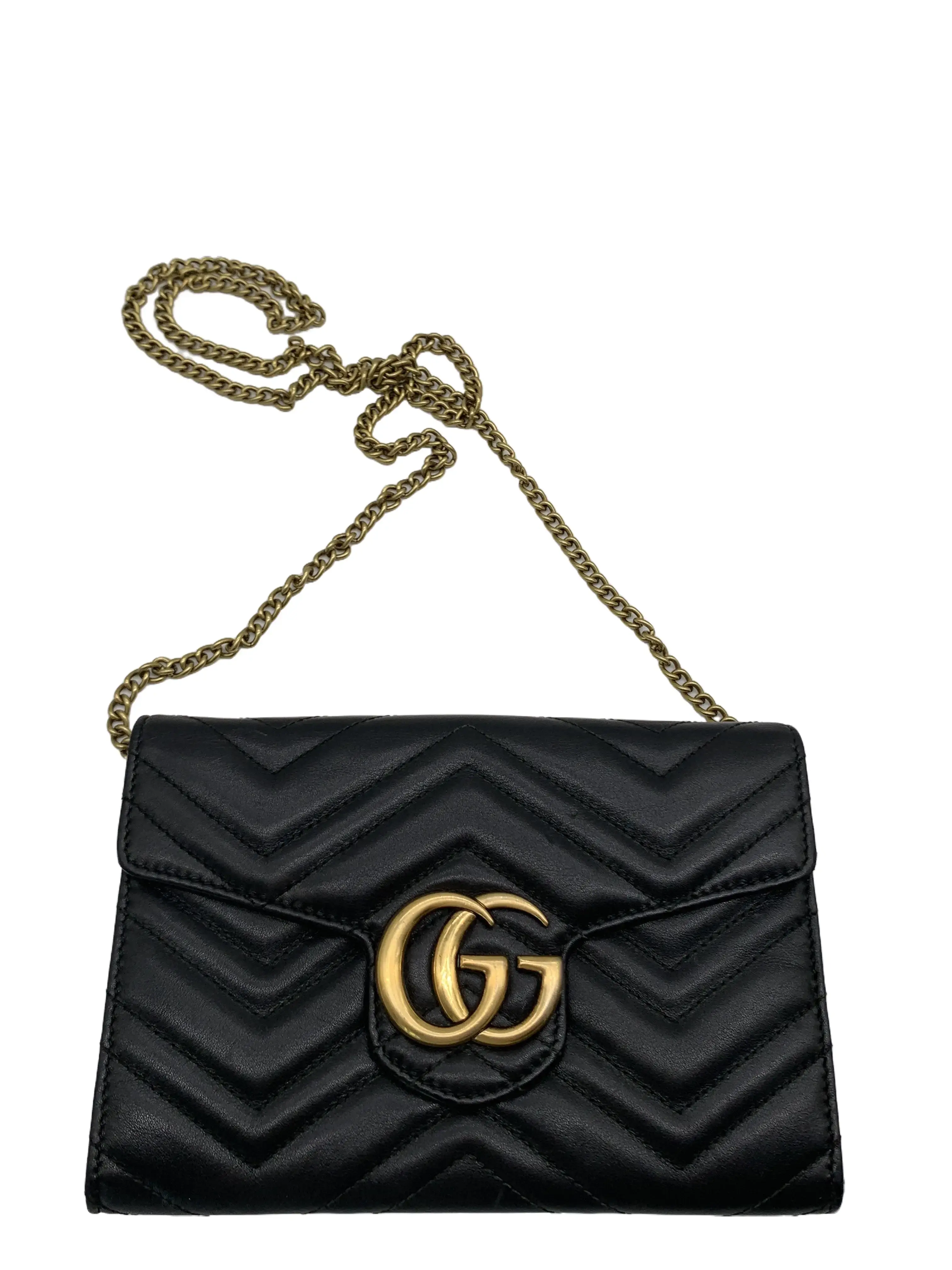 Pre-owned GUCCI GG Marmont Matelasse Chain Crossbody Bag/wj07118512/8512