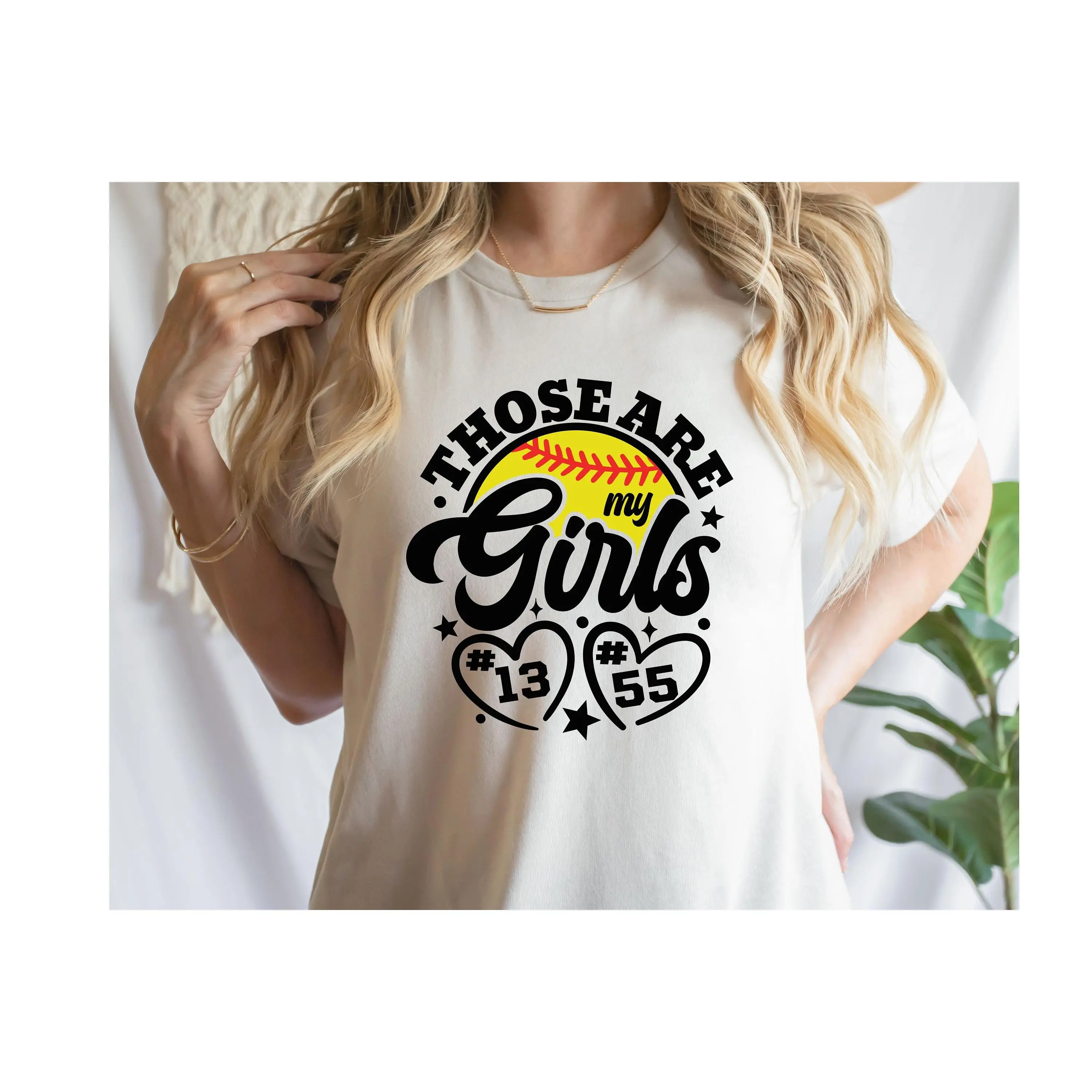 Personalized Softball Shirt, Softball Mom Shirt, Custom Softball Girls Shirt, Those Are My Girls, Game Day Shirt, Gameday Sports Mama Tee
