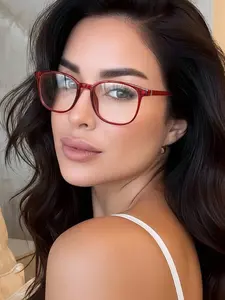 Women's Oval Frame Blue Light Blocking Glasses, Casual Versatile Design, Elegant and Stylish, Perfect for Daily Wear
