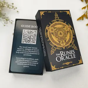 Rune Oracle Cards - Dual Color Runes Tarot Deck for Beginners with Meanings, 24 + 24 colored oracle cards, containing Norse symbols to explore runes, mythology, and ancestral wisdom.