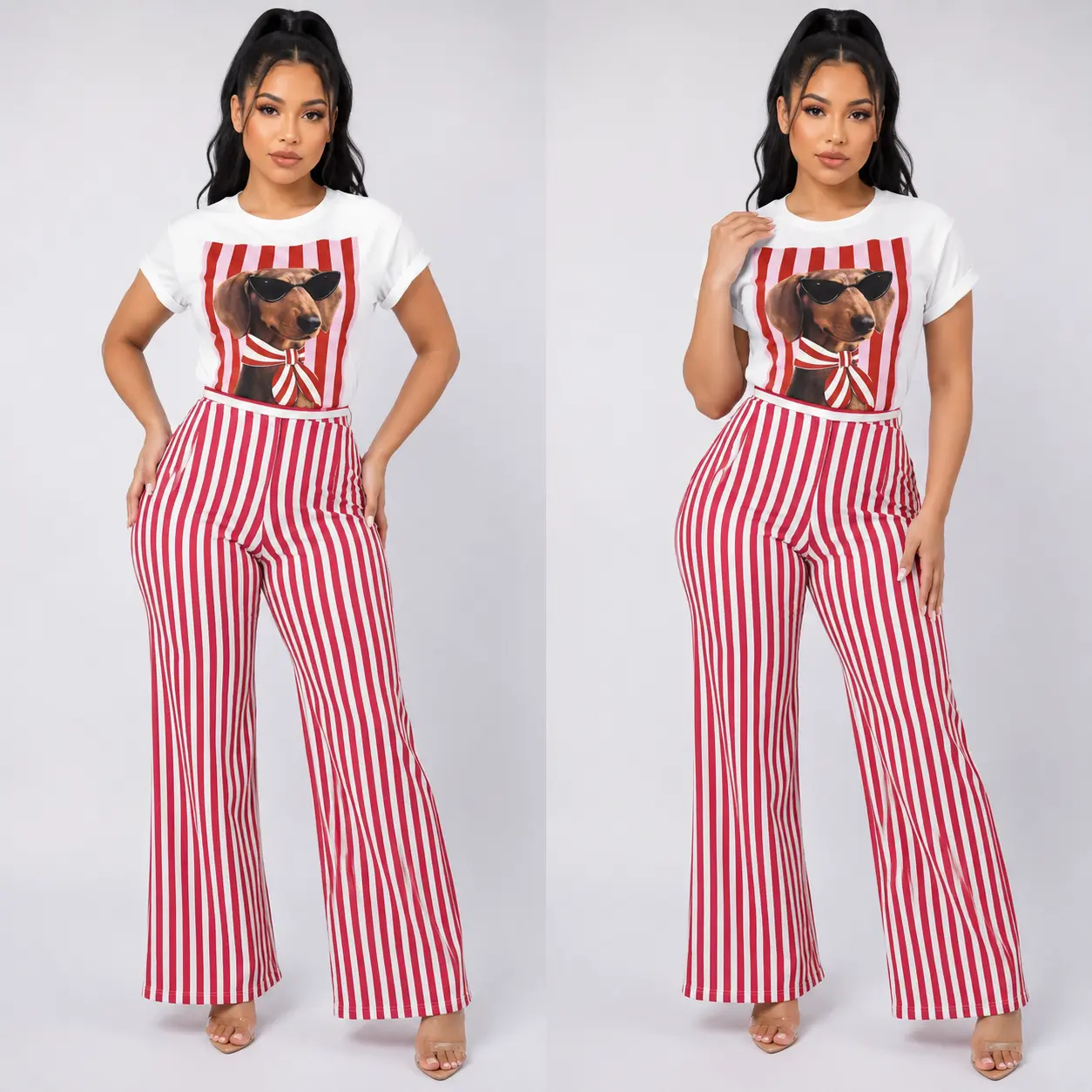 Fashion Pup Graphic Top (ONLY T-Shirt)