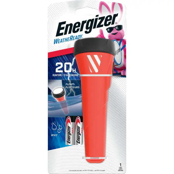 Energizer Waterproof LED AA Flashlight, Weatheready Floating Light