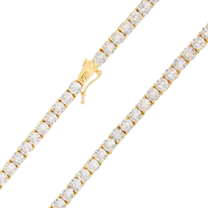 GLD 3mm Tennis Necklace - Perfect Gift - DealsForYouDays