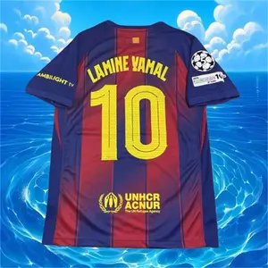 25 26 Season Home Yamal 10# Short sleeve Soccer jersey