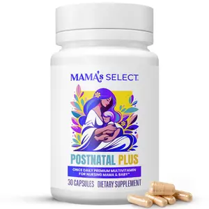 Mama's Select Postnatal Plus - Premium Multivitamin for Breastfeeding & Postpartum Moms, Promotes Healthy Hair, Boosts Milk Supply, MTHFR-Friendly, 30 Capsules - Health Wellness Supplement