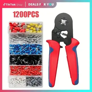 Multifunctional Wire Terminal Crimping Tool, 1 Set Wire Crimping Tool Kit, Wire Pliers, Hand Tools with Box, Vlogging Kit