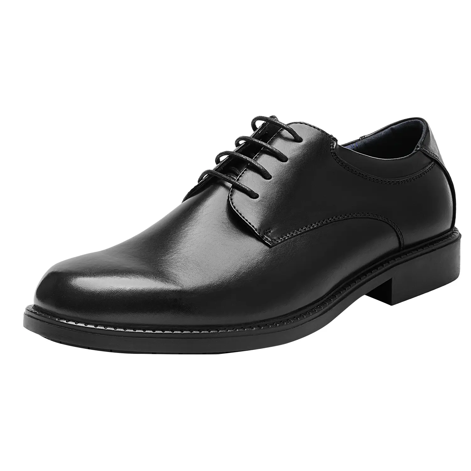 BRUNO MARC Men's Classic Formal Dress Shoes - Soft Closed-Toe Leatherette Lace-Up Oxford, Breathable Office Footwear Ideal for Work