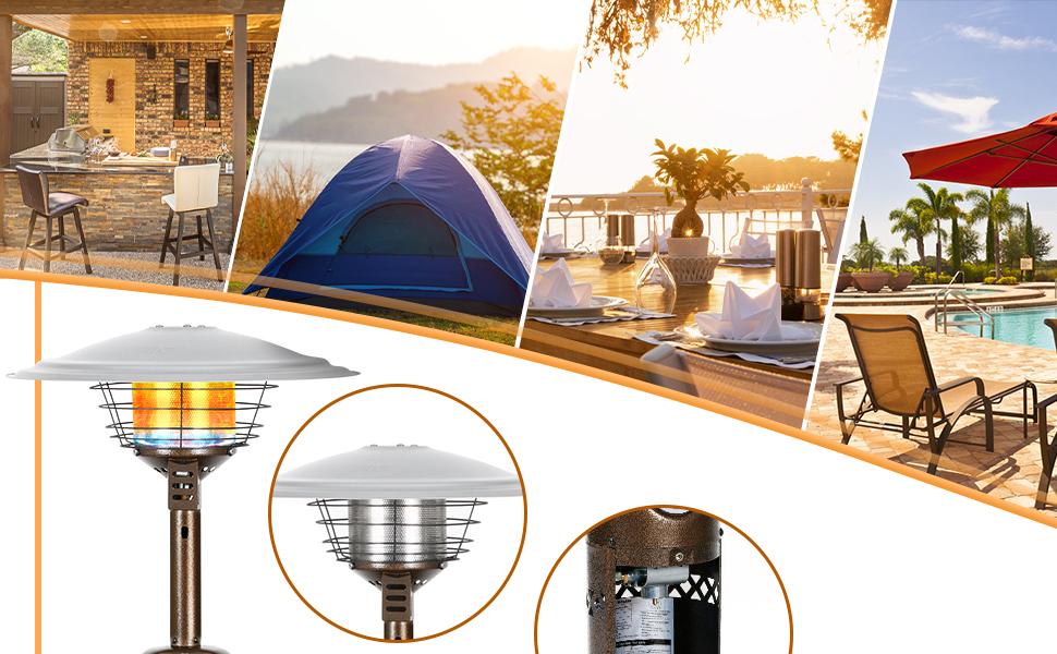 BALI OUTDOORS 34 inch Portable Gas Patio Heater, Bronze - Lightweight and Portable #springtok BALI OUTDOORS 34 inch Portable Gas Patio Heater, Bronze - Lightweight and Portable #springtok