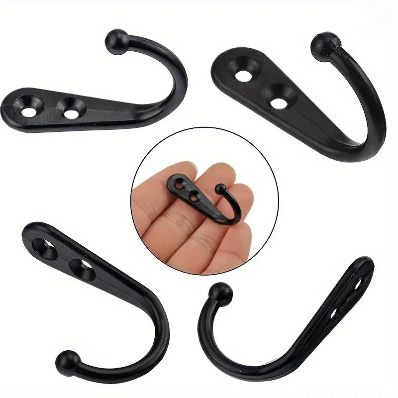 30pcs/10set Heavy-duty Vintage Wall Hooks, Storage Hooks, Convenient Hook, Suitable for Coats and Bathroom, Key Cup Hooks, Bedroom Accessories, Wall Mount Compatible - Easy To Install Using Screws and Suction Cups, Wall Decoration for A Room Decor