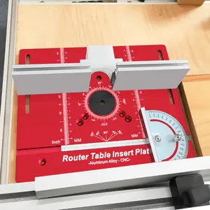 Aluminum Alloy C8 Electric Wood Milling Inverted Board, with A 360 Degree Angle Marked Milling Table Insertion Board According To The Public and English System Power Tools