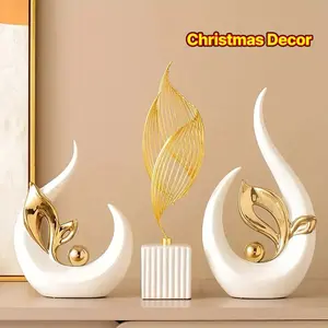Modern Sailboat Decor Set – Abstract Resin Sculptures, Abstract Art, Collectible Figurines, Statues, Luxury Centerpiece for Living Room, Office, Wedding, Christmas Gift