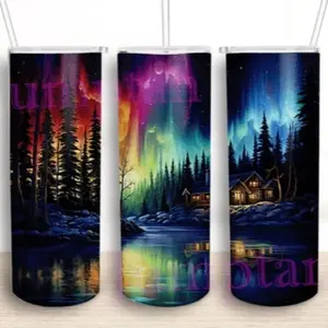 Lights | 20oz Skinny sublimation tumbler transfer print out (TRANSFER ONLY, NOT A FINISHED TUMBLER)