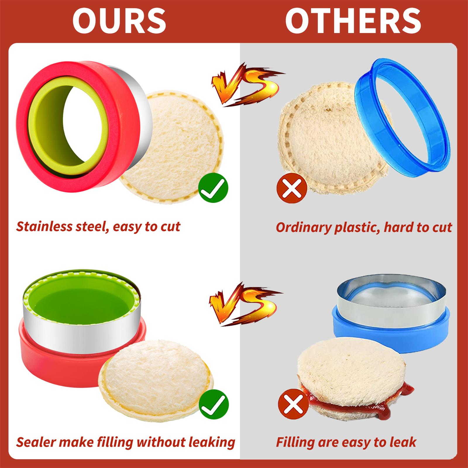 Fun Shaped Sandwich & Cookie Cutters 48Pcs Kit with Food Picks, Perfect for Kids Fruit & Vegetable Shaping