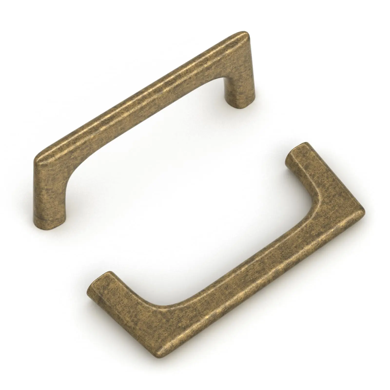 goldenwarm 5 Pack 3-3/4Inch Antique Brass/ Black Cabinet Pulls Vintage Cabinet Handles Antique Brass Kitchen Cabinet Handles Zinc Alloy Cabinet Handles