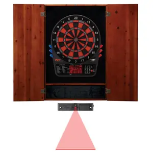 Viper 40-0300 800 Electronic Scoring Dartboard Cabinet, Metropolitan Cinnamon, Soft Tip Design, Electronic Scoring Dartboards