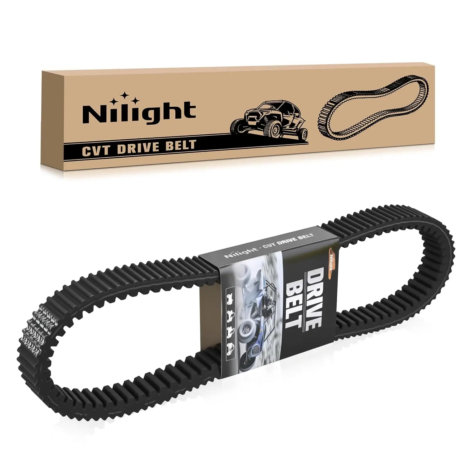 Nilight Drive Belt 3211202 for Polaris RZR Belts Fit for Polaris RZR XP Pro R 4 Turbo EPS S 2017-2025 Performance Extreme Badass CVT Drive Belt Premium Aramid Replaces OE Part #3211202, 1 Pack