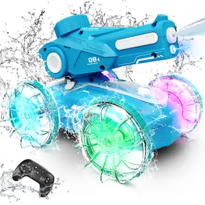 【No watch】Tecnock  Amphibious RC Car Tank, RC Car with Waterproof Remote Control, RC Stunt Car with LED Lights, Pool Toys, Summer Beach Toys, Gifts for Boys ,Girls