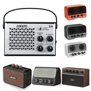 【Limited Time Deal】LEKATO Guitar Amplifier 10W Metal Shell Sliver Color AMP & 5W Mini Bluetooth JA02-II Portable Rechargeable Electric Bass Amp Home Boy Girl Mother Father Gift A Must-have for Professional Guitarists