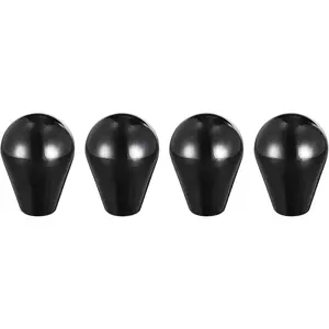 Revolving Handle Grip, 4Pcs M6x40mm Female Thread Phenolic Handle Threaded Oval Ball Knobs with Brass Insert Machine Handle for Industry Lathe Milling Replacement Parts