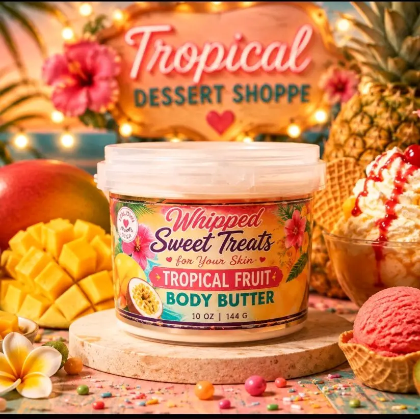 Tropical Fruit Scented Whipped Body Butter