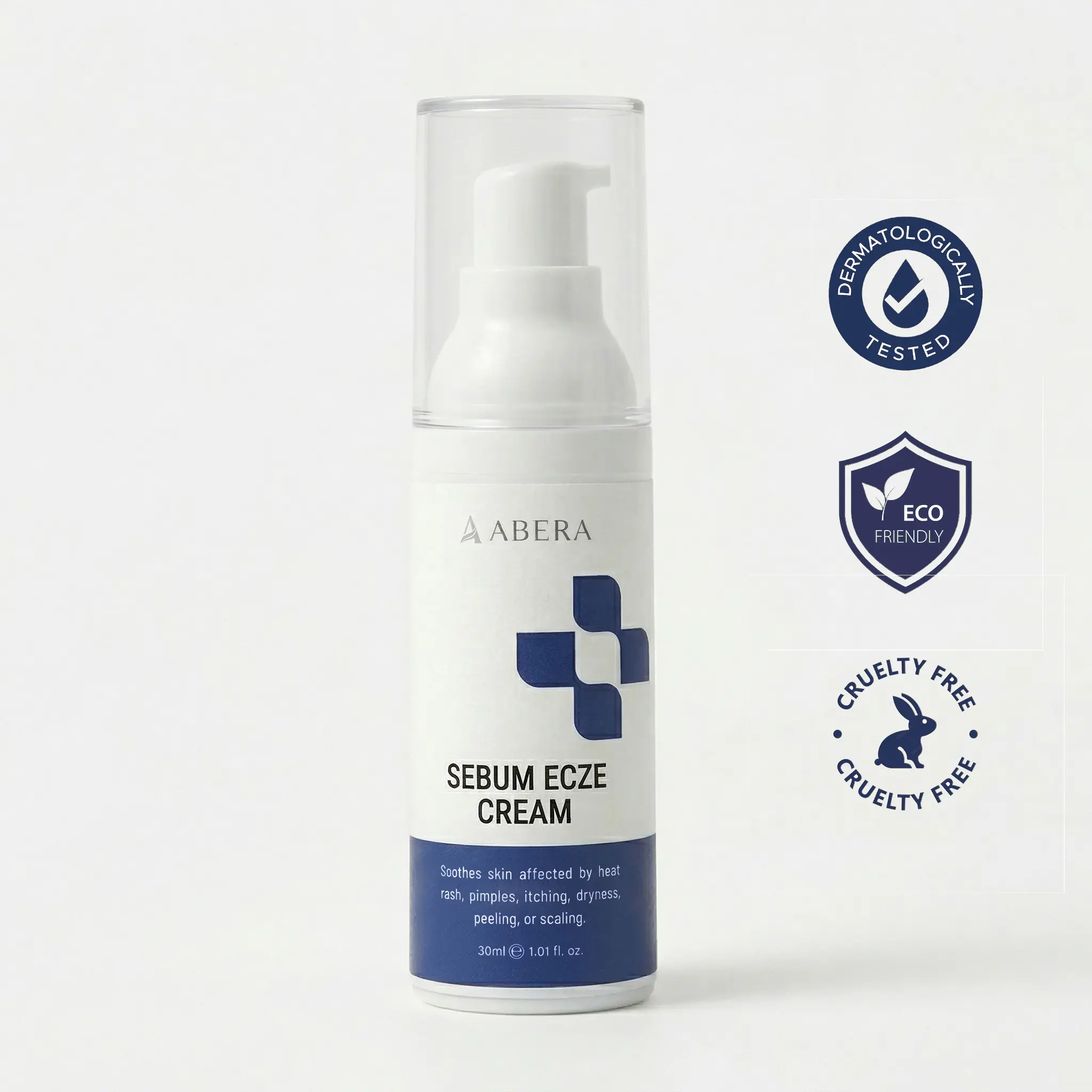 Abera Sebum Ecze Face Cream – Steroid-Free Care for Dermatitis, Psoriasis, Red & Flaky Skin sohochic