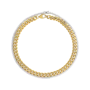 TENNIS AND THE CURB CHAIN LAYERED NECKLACE SET