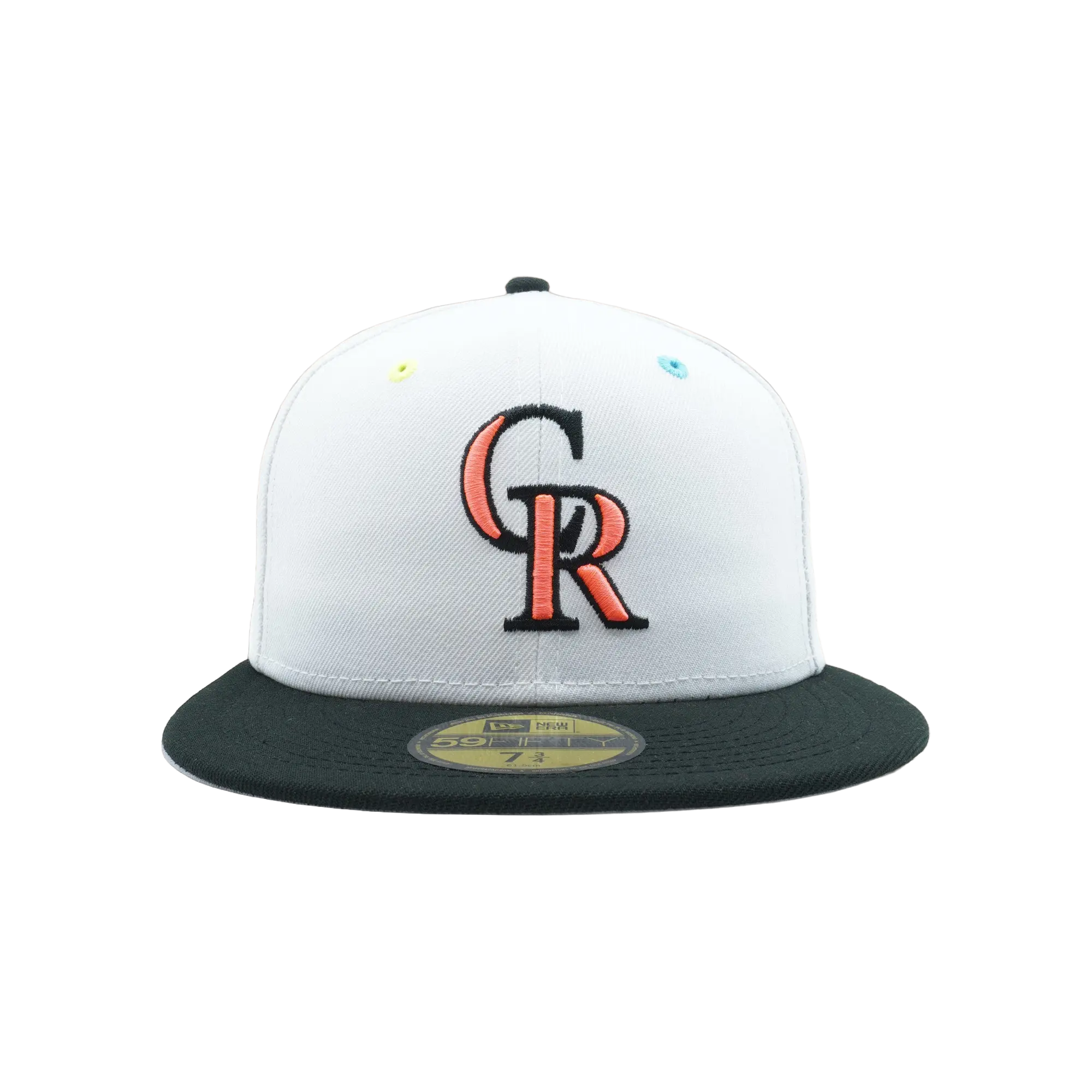 59FIFTY Colorado Rockies 25th Anniversary Fitted Hat "Light Grey / Dark Green/ Grey - Under Brim" NE830