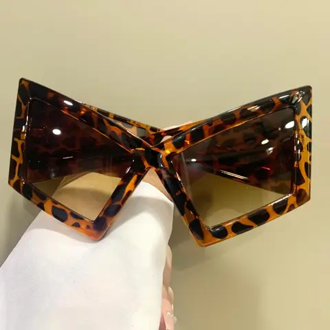 Unisex Cat Eye Frame Glasses, Casual Stylish Glasses, Trendy Casual Oversized Frame Eyeglasses for Everyday Use, Fashion Y2k Accessories Eyewear, Trendy Beach Eyewear